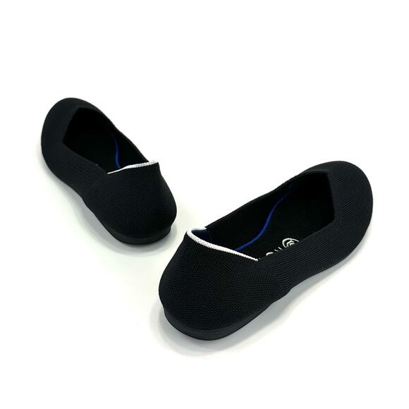 Rothy's Ballet Flats Size 7 Black Knit Eco-Friendly Sustainable Vegan Round-Toe - Picture 11 of 13